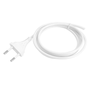 Шнур побутовий LEDium 2м білий з вилкою (ШВВП 2*0,35), С17460