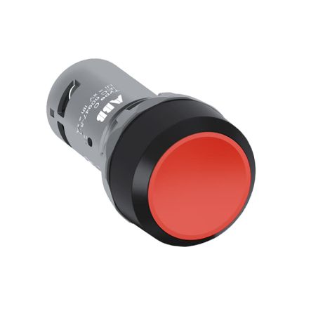 Кнопка со встроенными контактами с возвратом CP1-10R-10(1НО)красная ABB - 1
