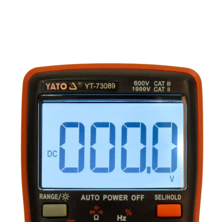 Мультиметр TRUE RMS электрических параметров YATO YT-73089, с LCD-цифровым диапазоном 9999