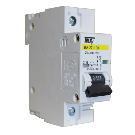 Автоматический выключатель TNSY ВА27-100, 1P, C 125 A, 10 kA, 5504836 - 1