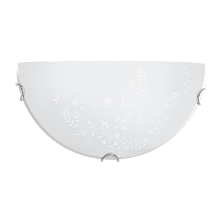 Світильник настінно-стельовий ДеКоРа, Лаура, 1/2, 1х60W, ⌀300 мм, білий, 48428 - 1