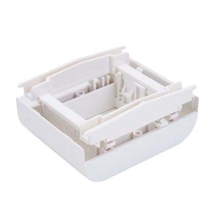 Рамка-суппорт PDA-BN 80, Brava, ДКС, 10443, под 2 модуля, цвет белый, 43х45 мм