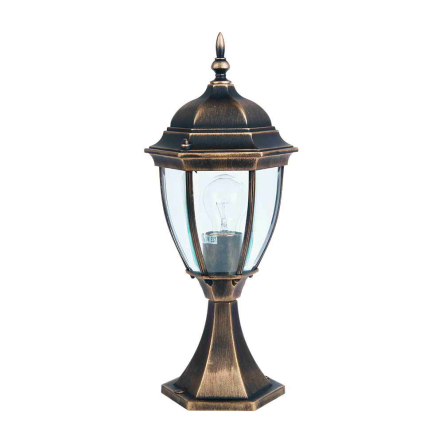 Світильник парковий Lusterlicht, Dallas ll, Е27, 100Вт, стовпчик низький, старе золото - 1