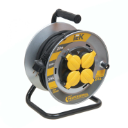 Котушка УК20 на мет з т/з 4 місця 2Р+РЕ / 20м КГ 3х1,5мм2 IP44 &quot;Professional&quot; ІЕК