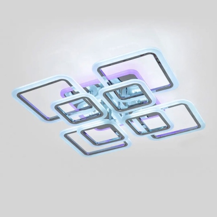 Люстра LED VATAN light 1127/4+4 хром