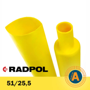 Трубка термоусаджувальна RADPOL, RCH1 51/25,5Х1-Z жовта