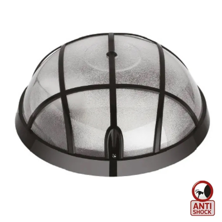 Светильник пластиковый AQUA Опал, Е27, IP54, max. 26W, D 204 мм, черный, 400-001-113 - 1