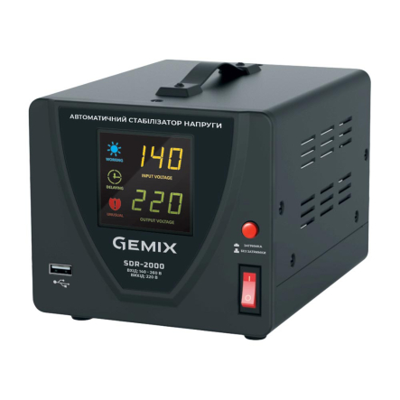 Стабилизатор напряжения Gemix SDR-2000 (1400Вт) - 1