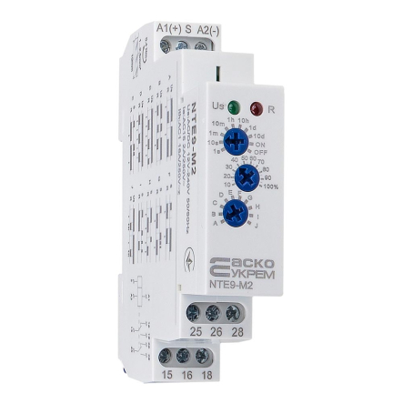 Реле часу асиметричного циклу АСКО-УКРЕМ NTE9-M2 AC/DC 12-240V, A0010240006 - 1