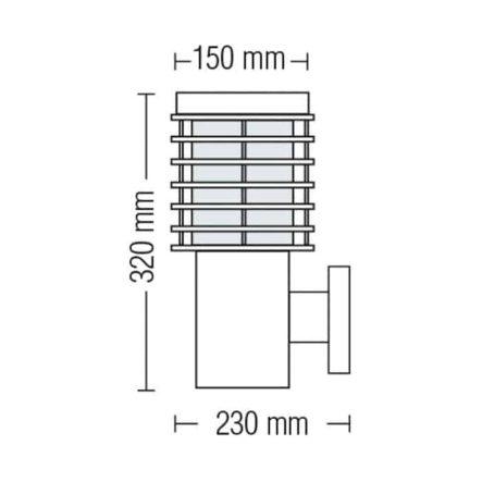 Светильник садово-парковый HOROZ Electric, PALMIYE-2, Е27, ІР44, 075-001-0002-010