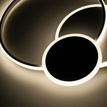 Светильник VIOLUX Smart TRIO, 80W, 3000-4500-6000К, 5600Lm, 550 мм, круг, белый, серый, 220365