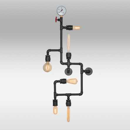 Бра Ozcan 6570, 6хЕ27х40Вт, 50х120 мм, коричневый/черный - 1