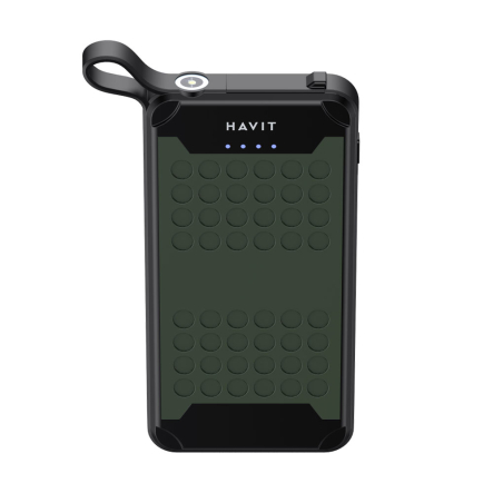 Повербанк (УМБ) HAVIT FS214, 10000 мАч, IP67, Green
