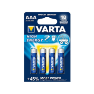 Батарейка VARTA HIGH Energу LR03, 1.5 В, AAA, Alkaline, LongLife, цена за упаковку, продаем поштучно, 4903121414