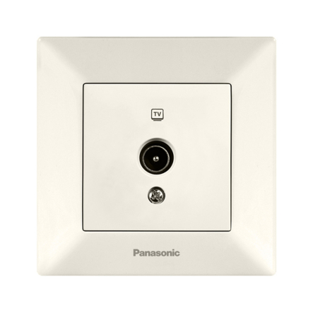Розетка ТV 0 потерь Panasonic Arkedia Slim, крем, 04542BG - 1