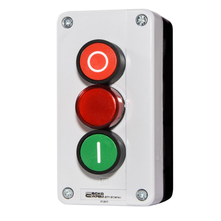 Пост "Старт-Стоп-сигнал" трехместный АСКО-УКРЕМ XAL-B373, A0140020009