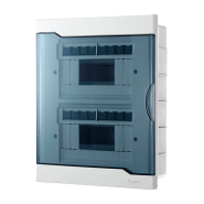 Щит Lezard ЩРВ-П-16, 16 модульний внутрішньої установки з прозорою кришкою 236х297х92 мм, 730-1000-016