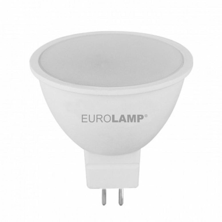 Лампа светодиодная EUROLAMP 3W 4000K GU5.3 220V MR16
