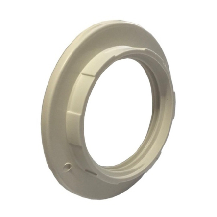 Кільце для патрона Е27, пластик, білий, TNSy, 5000857 - 1