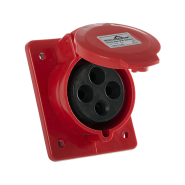 Гніздо врізне АСКО-УКРЕМ, ECO016010011, ECOHOME ГВ 32А/4 3P+PE (ECO-424)