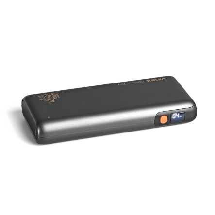 Повербанк (УМБ) VIDEX VPB-202C, 20000mAh, 75W, Black