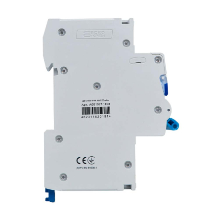 Устройство защитного отключения ДВ АСКО-УКРЕМ UTrust 1P+N (18 mm) 16А C 30мА тип A, A0010210153