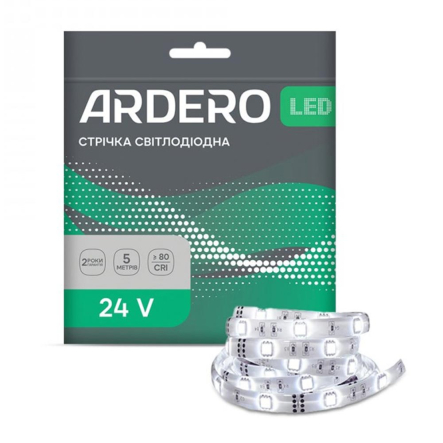 Светодиодная лента RGB ARDERO LS806ARD, 24V, 60SMD 5050 RGB 14.4W, IP20, 5mх10mm - 1