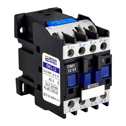 Магнитный пускатель АСКО-УКРЕМ ПМ 1-12-01 380B (LC1-D1201), A0040010074 - 1