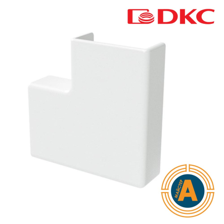 APM Кут плоский, ДКС, 00654, 50х20, білий, RAL9016 - 1
