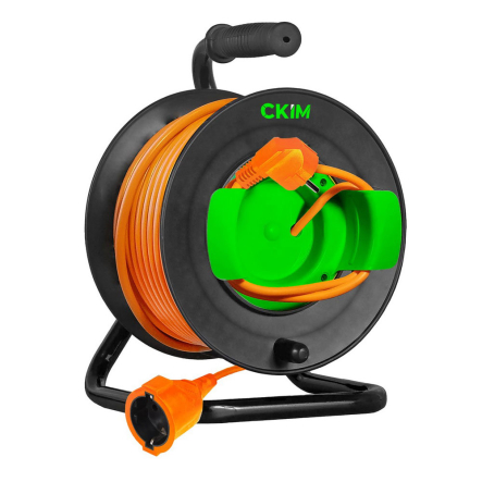 Подовжувач на котушці 1г 30м (2х2,5) СКІМ виносна розетка, С20202007 - 1