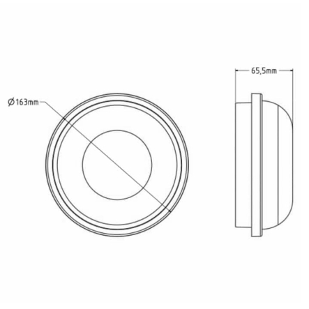 Светодиодный светильник HOROZ ARTOS-15, 15W, 6400К, ІР65, 1500Lm, белый, 400-002-127
