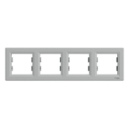 Рамка 4-постовая, горизонтальная, Schneider Electric ASFORA, алюминий, EPH5800461