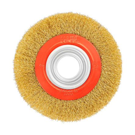 Щітка дискова з латунованого рифленого дроту D150*32мм - 3 Щітка дискова з латунованого рифленого дроту D150*32мм - 3