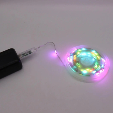 Гирлянда LED лента умная RGB 10м от USB+ пульт, Роса, IP67