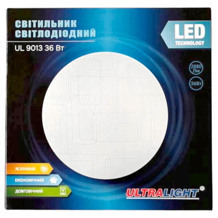 Светильник LED Ultralight UL9013 36Вт, d370, белый, 52828