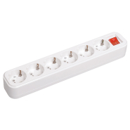 Подовжувач IEK CLASSIC У06В 6 місць 2Р+РЕ/3 м 3х1мм2 16А/250В, WYP11-16-06-03-ZK