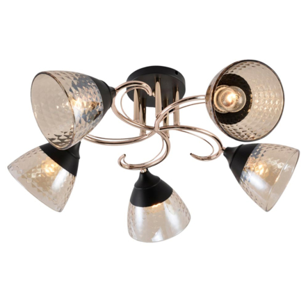 Люстра VALESO V XA1526B–5 BK+FGD - 1