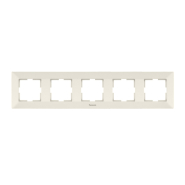 Рамка 5-я, горизонтальна Panasonic Arkedia Slim, крем, 08152BG