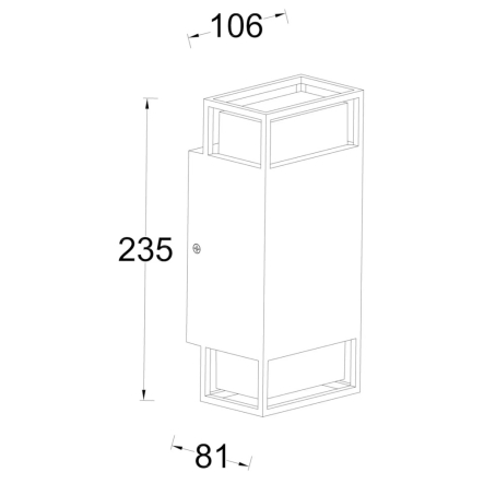 Светильник внешний Lutec RIDGE 5107101118, GU10, IP54, Architectural