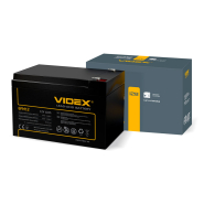 Акумуляторна батарея Videx 6FM12 12V/12Ah color box 1/8