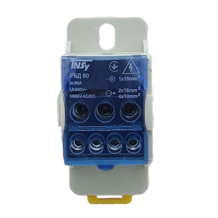 Распределительный блок TNSY РБД-80А, DIN, TNSy5500659 - 1