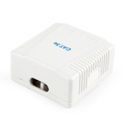 Розетка на 2 порти з екраном Cablexpert NCAC-2F5E-01, RJ45, 5Е cat, зовнішня