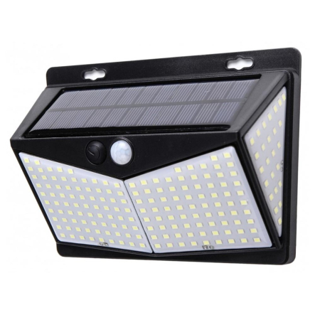 Світильник на сонячній батареї з датчиком руху Luxel SSWL-03C, 20W, 6000K, IP65 - 1