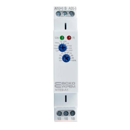 Реле задержки времени отключения АСКО-УКРЕМ NTE9-A1 AC/DC 12-240V, A0010240001