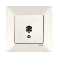 Розетка TV кінцева VIKO Meridian, 90970210-WH, крем