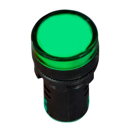 Сигнальная арматура АСКО-УКРЕМ AD22-22DS 12V AC/DC, зеленая, A0140030162