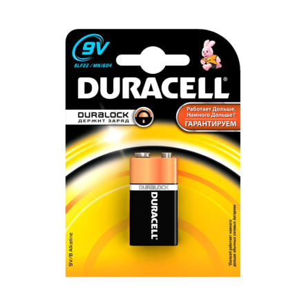 Батарейка Duracell 9V/MN 1604 крона - 1