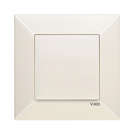Выключатель 1 кл., VIKO Meridian, 90970201-WH, крем - 1