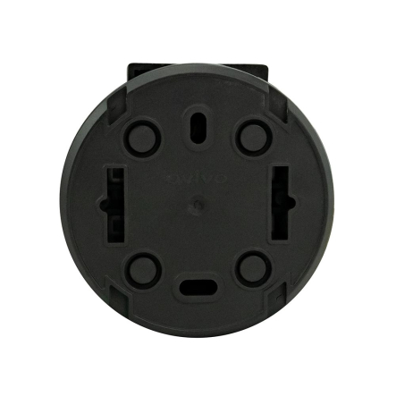 Розетка накладная HOROZ xOne 1-я, с з/к, с крышкой, 16А, IP54, антрацит, 406-250000-249