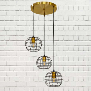 Люстра підвіс LEVISTELLA 756PR2175F-3 BRZ+BK (300)